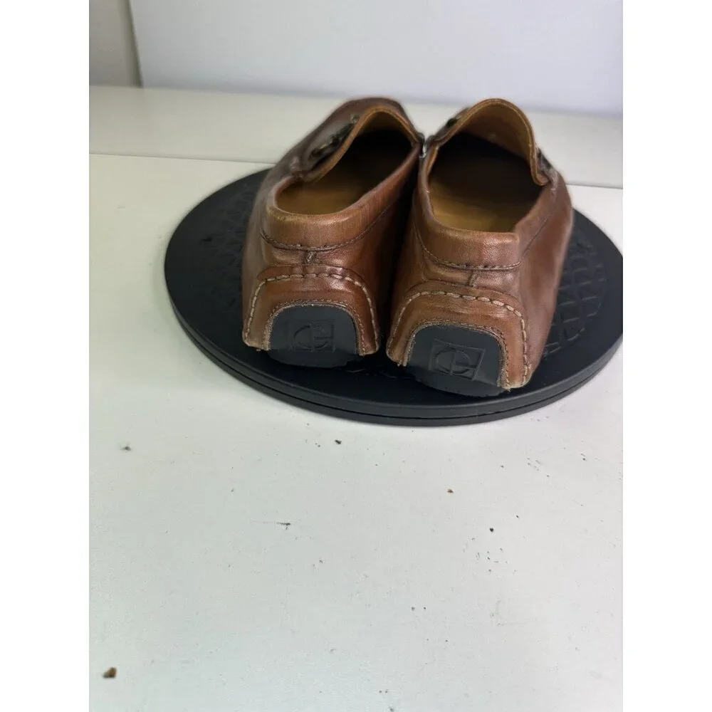 Cole Haan C09298 Men 9.5 M Cognac Leather Horsebit Dress Loafers Slip-on Shoe